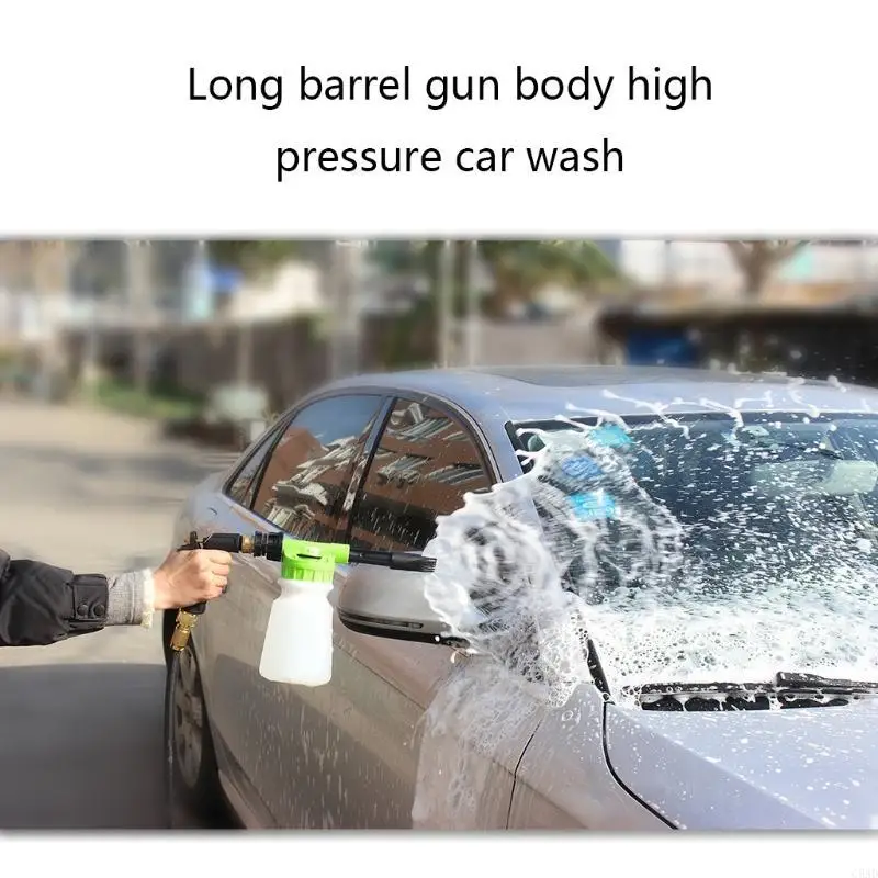 Adjustable Car Wash Foam Nozzle Blaster Hose Wash Sprayer Low Pressure Foam Generator for Washing Dry Cleaning Car C5AD