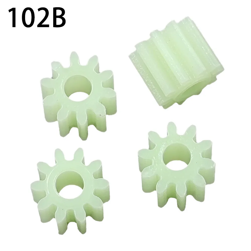 102B 0.5M GEARS 10 Teeth 2mm Shaft Loose Pom Plastic Gear Toy Model Motor Parts 10pcs/lot