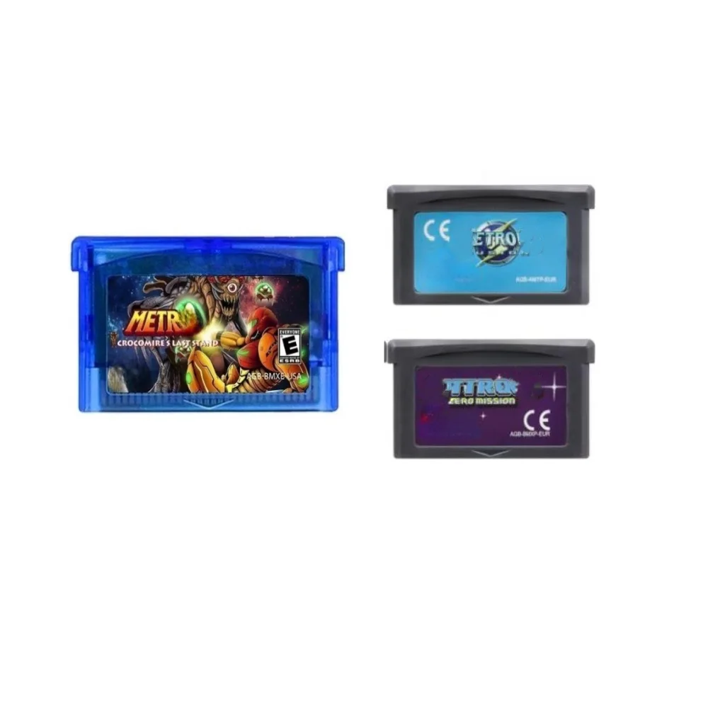 Write Crocomire's Last Stand / Metroided Fusion / Zero Mission Series Cartridge Card for GBA SP NDS NDSL DS Lite English console