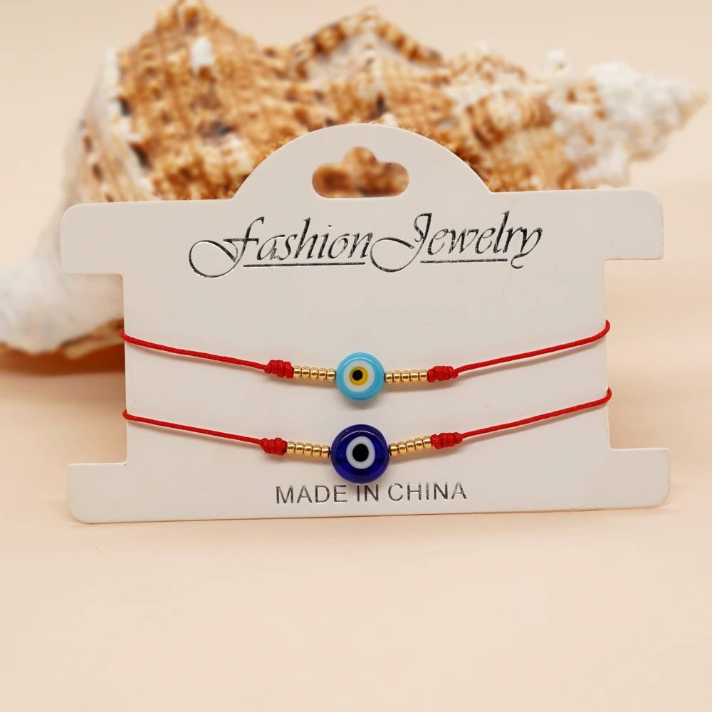 Go2boho Wholesale Mexican Handmade Evil Eye Bracelet Women Colorful Custom Friendship Rope Fashion Jewelry Miyuki Bead Bracelet