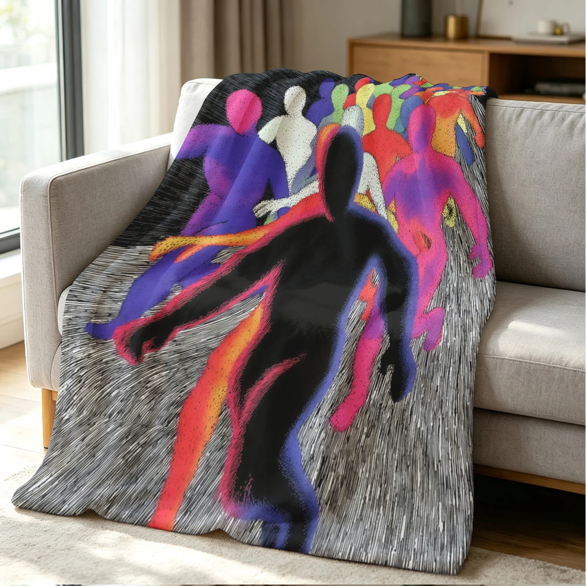 Forward March Blanket Soft Cozy Throw for Sofa Bed Festive Holiday Decor Gift for Kids and Adults,Lightweight and Warm