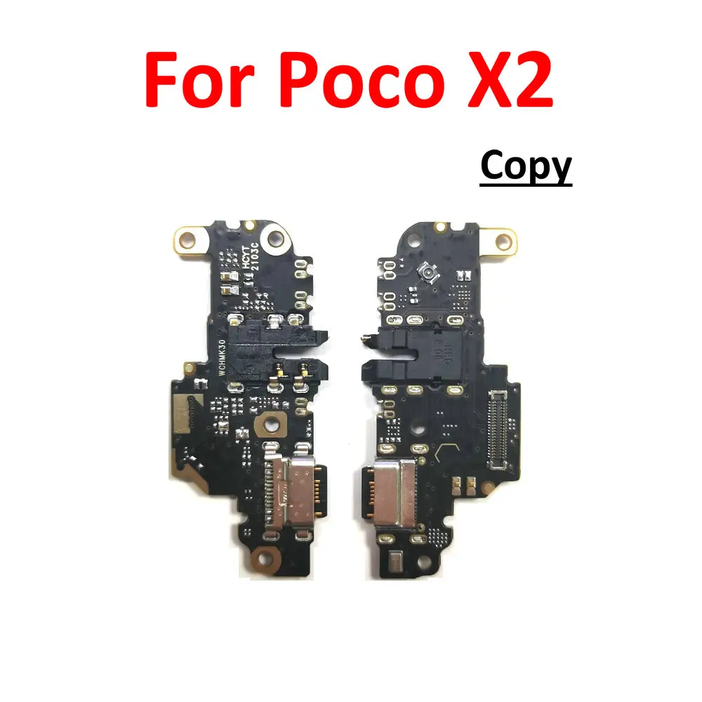 Main Board Motherboard Flex Cable Replacement For Xiaomi Redmi K30 4G 5G Poco X2 Micro usb charging board with Microphone