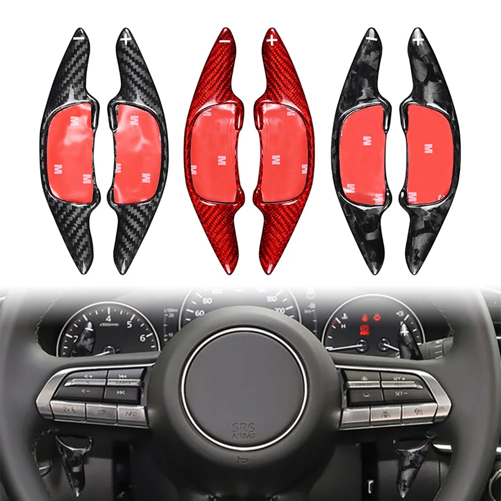 Auto Steering Wheel Shift Paddle For Mazda CX-30 2020-2022 For Mazda 3 2019-2023 Carbon Fiber Car Interior Parts