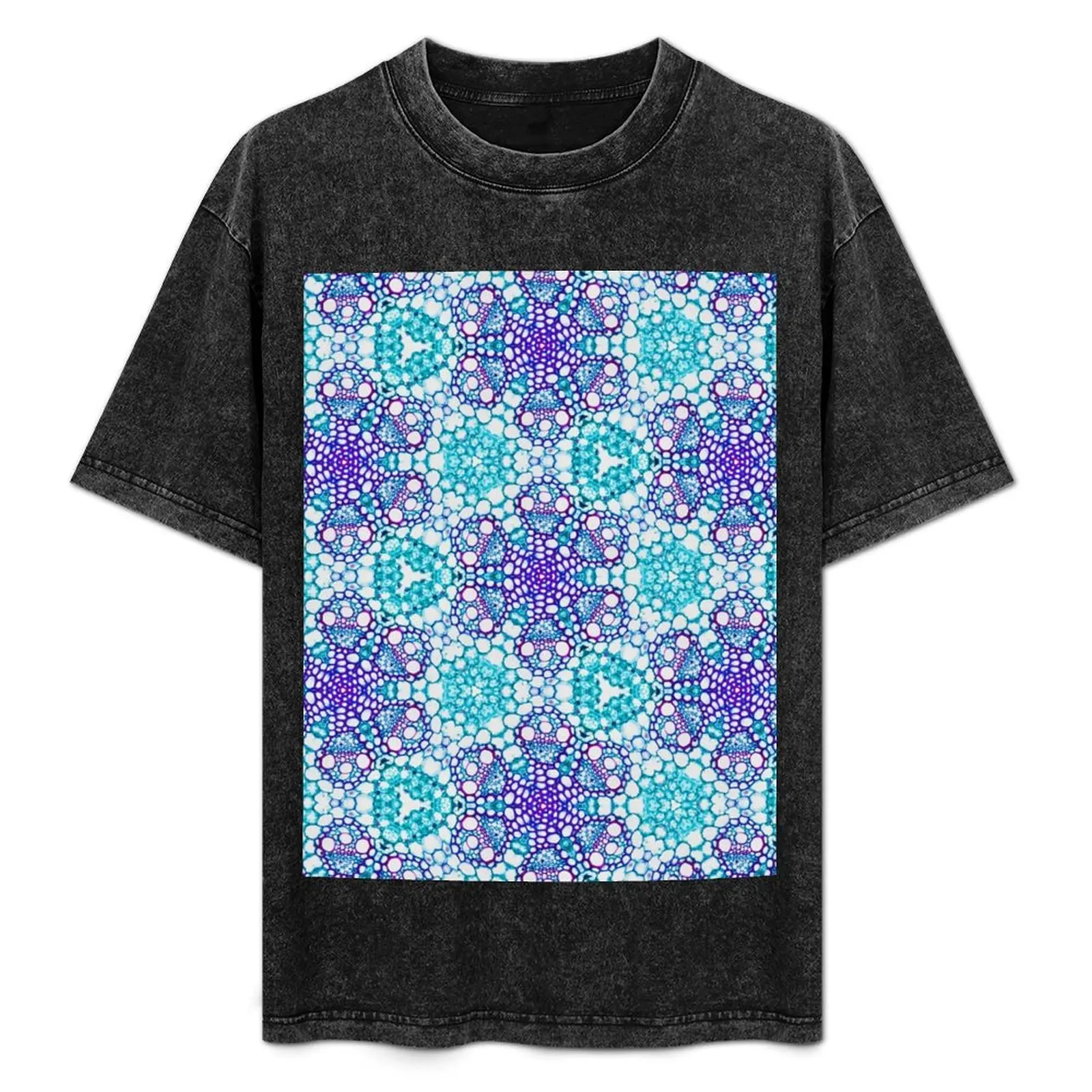 

TRITICUM - Wheat Leaf - Microscopy Photograph T-Shirt Casual Daily Graphic Tee