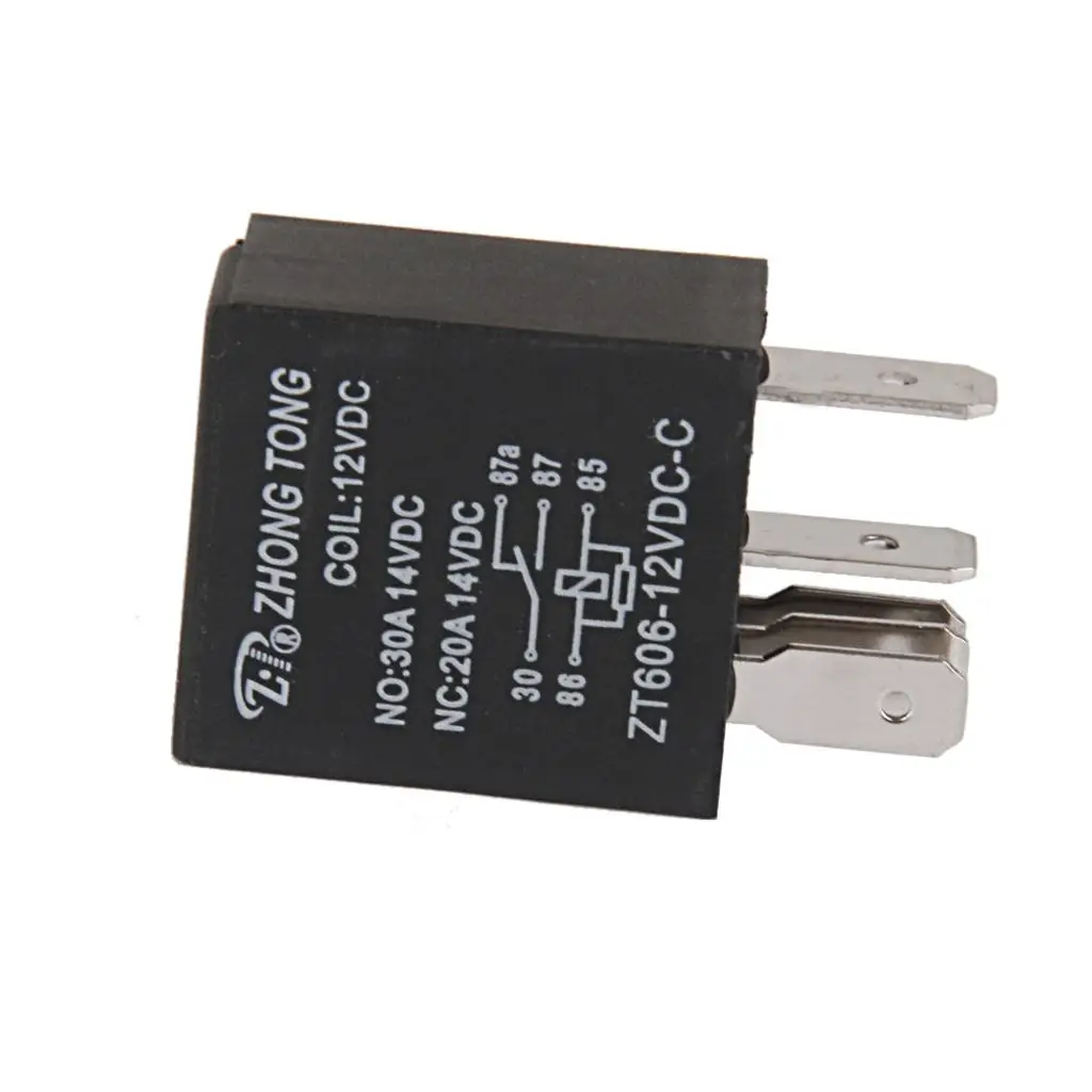 12V Automotive Relay Connector 5 Prong SPDT Relay Board High Power Metal Relay for Car Door Lock and Lighting Systems