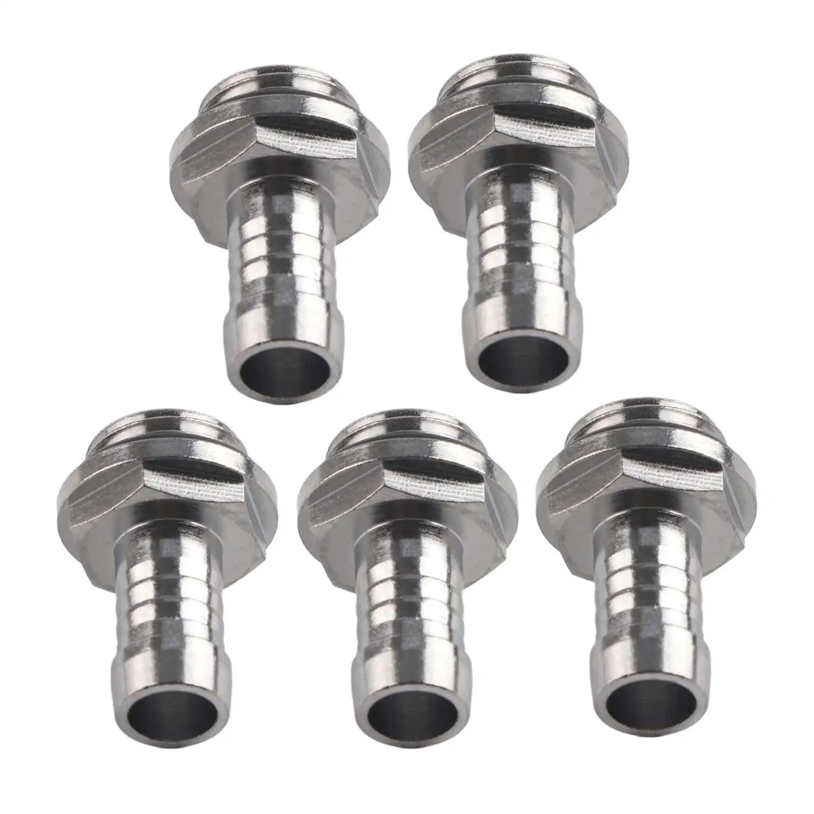 9MM Barb Fitting Water Cooling G1/4 Thread Connector 6 PCS Set