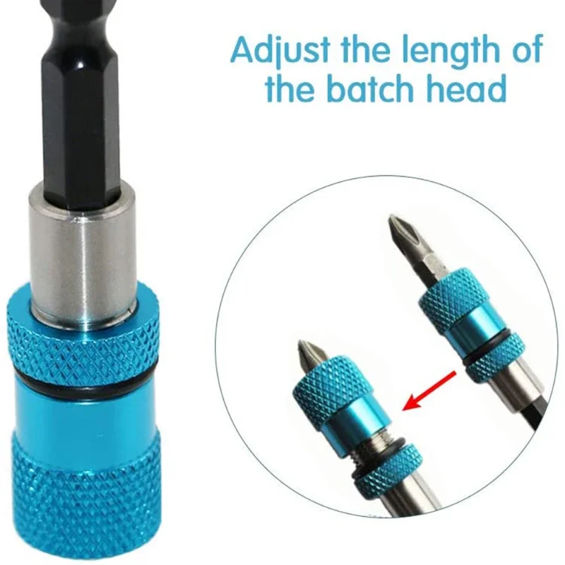1PCS 1/4 Inch Hex Shank Magnetic Screwdriver Bit Holder with Drill Bits Bar Extension Professional Screw Depth Hex Driver Bit