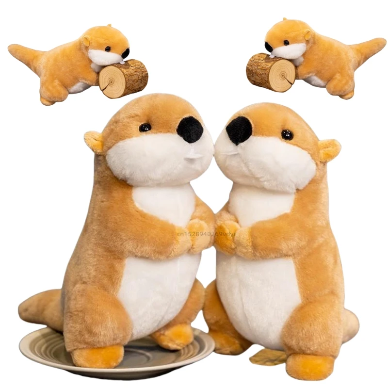 محاكاة 20 سنتيمتر Marmot جرذ الأرض سمور الاصطناعي ألعاب من نسيج مخملي ديكور مضحك الحيوانات اللعب عيد ميلاد هالوين هدايا للبنين بنات