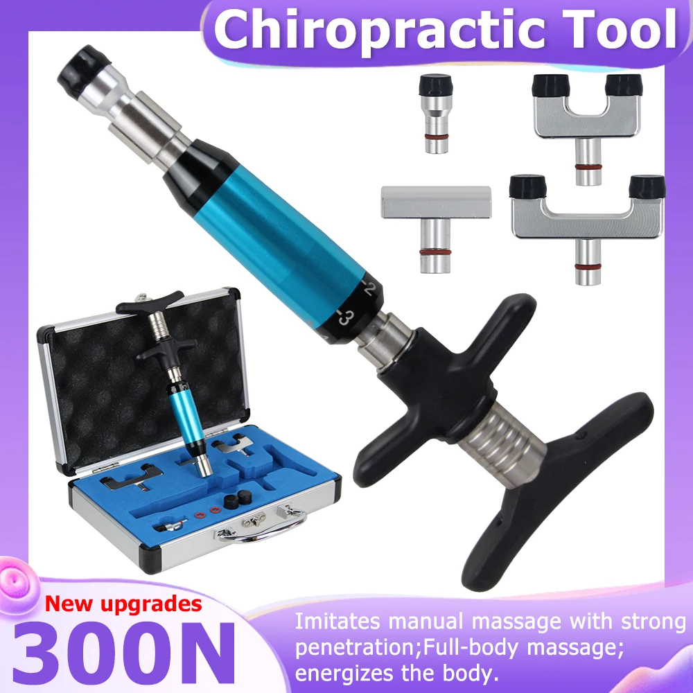 

300N New Chiropractic Adjusting Gun Therapy Correction Spinal Limb Pain Relief Spine Massage Tools Manual Body Massager