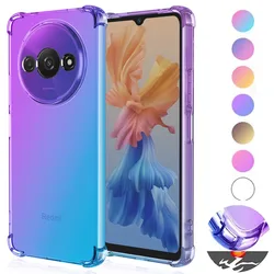 Gradient Airbag TPU Case for Xiaomi Redmi A3 4G Protective Shockproof Cover Fundas Coque Capa