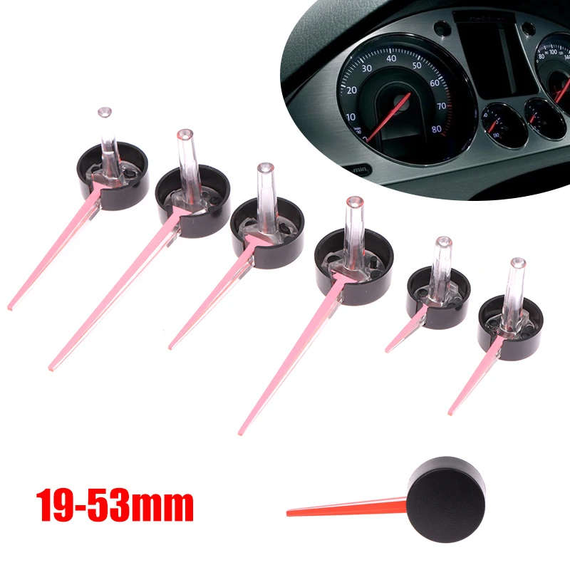 1PC 19/26/38/42/49/53mm Needle Pointer Dashboard Instrument Cluster Gauge Fuel Temp RPM Red Pointer For DIY Modification