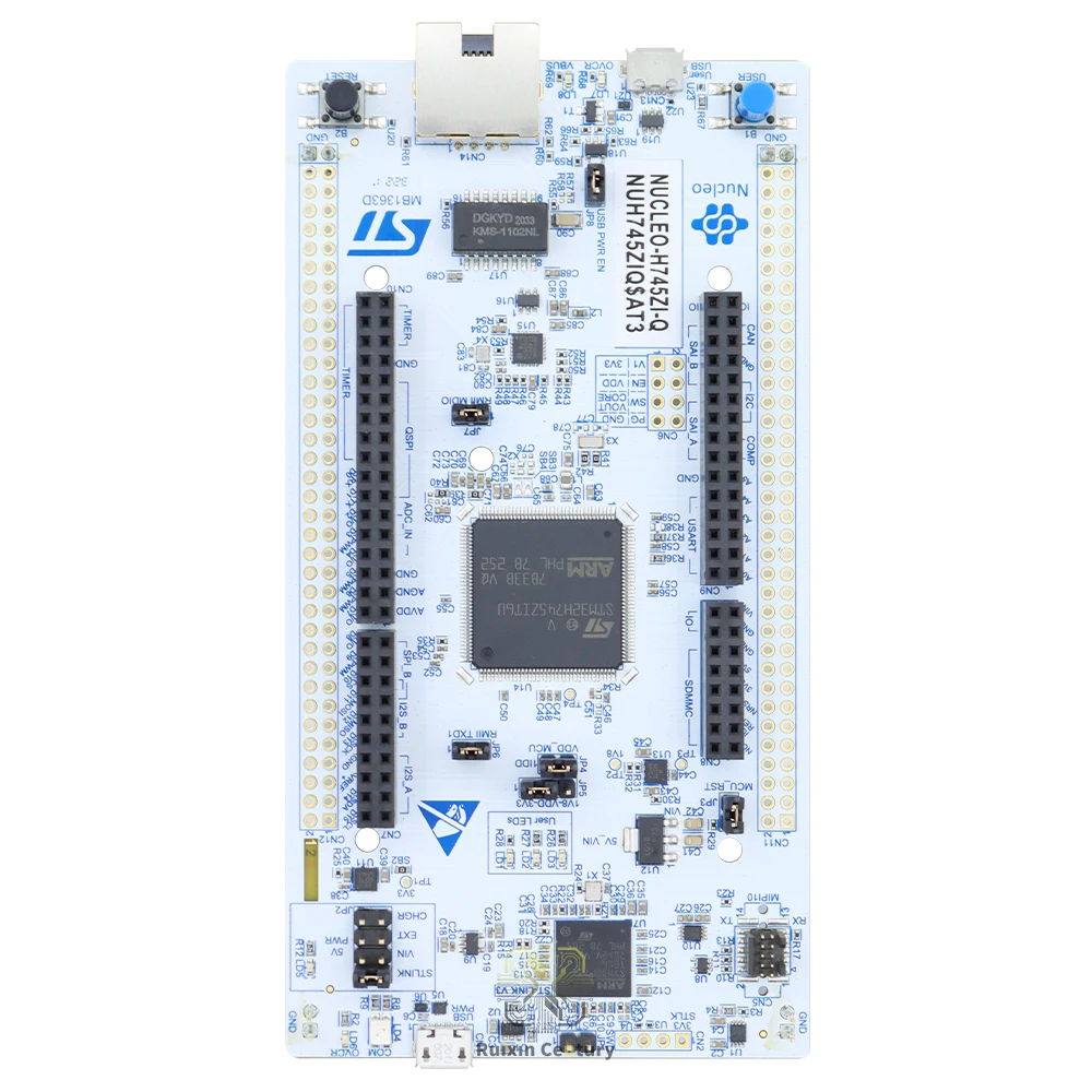 For NUCLEO-H745ZI-Q Nucleo-144 Development Board STM32H745ZIT6 Dual-Core Cortex-M7/M4  2MB Flash 1MB RAM STLINK-V3E Genuine