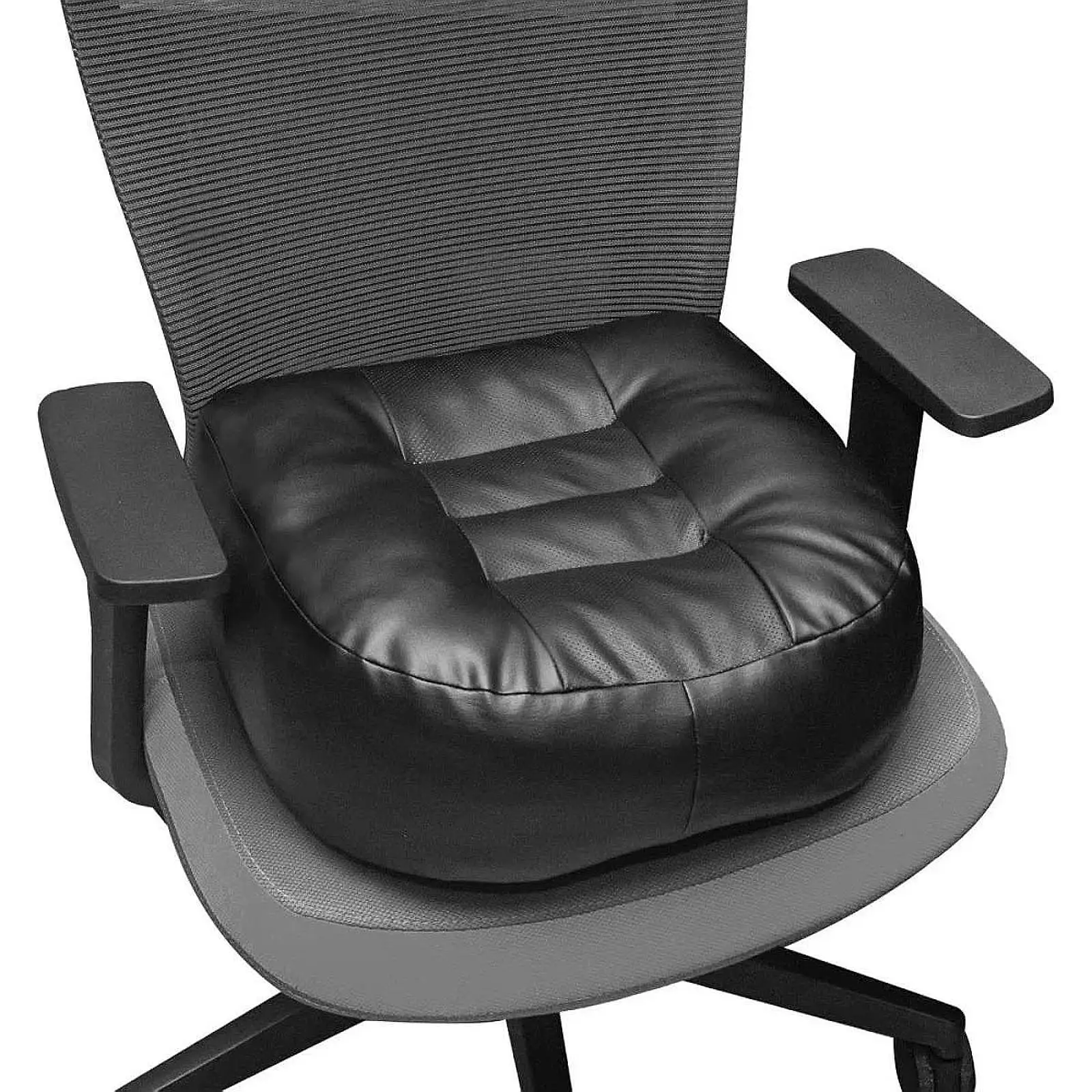 

PU Leather Seat Cushion Portable Comfortable Sturdy Breathable Sitting Pad Car Seats Cushion for Living Room Home Use Car