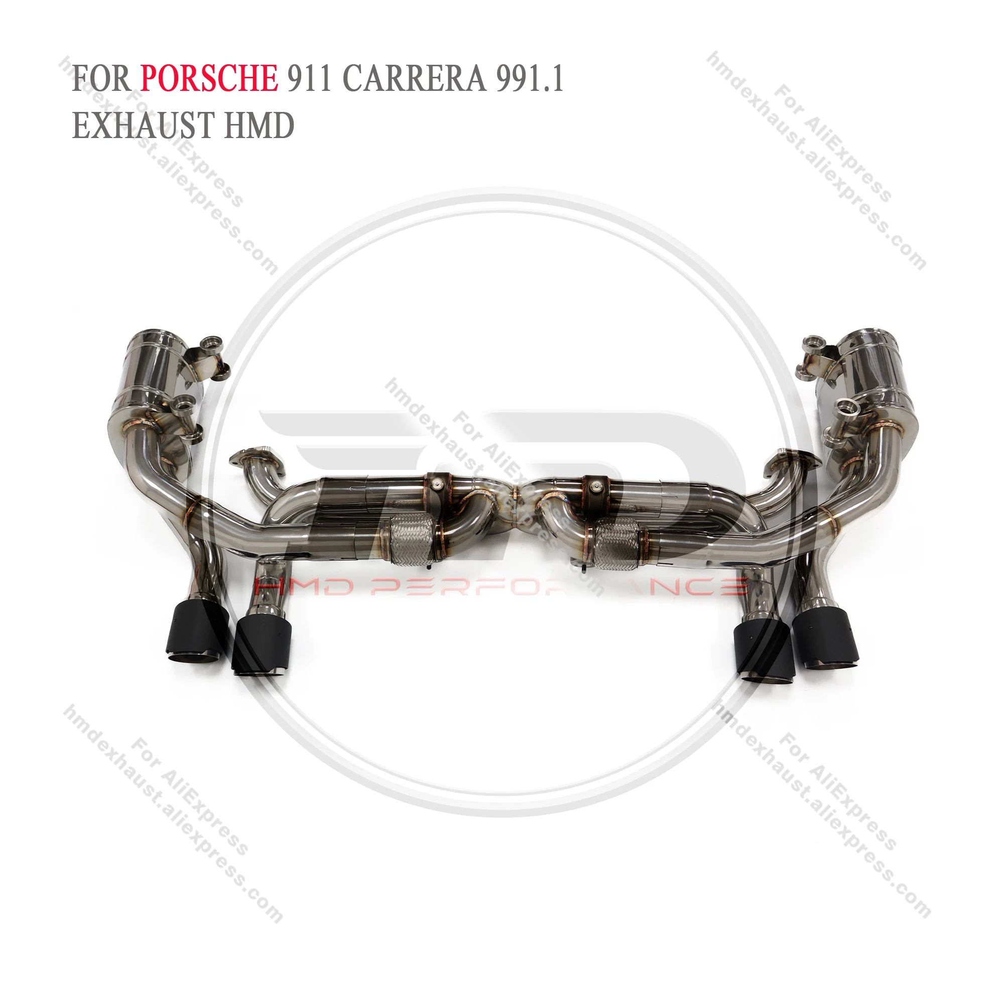 HMD titanium alloy valve high performance exhaust system For Porsche 911 992 catback muffler electronic valve