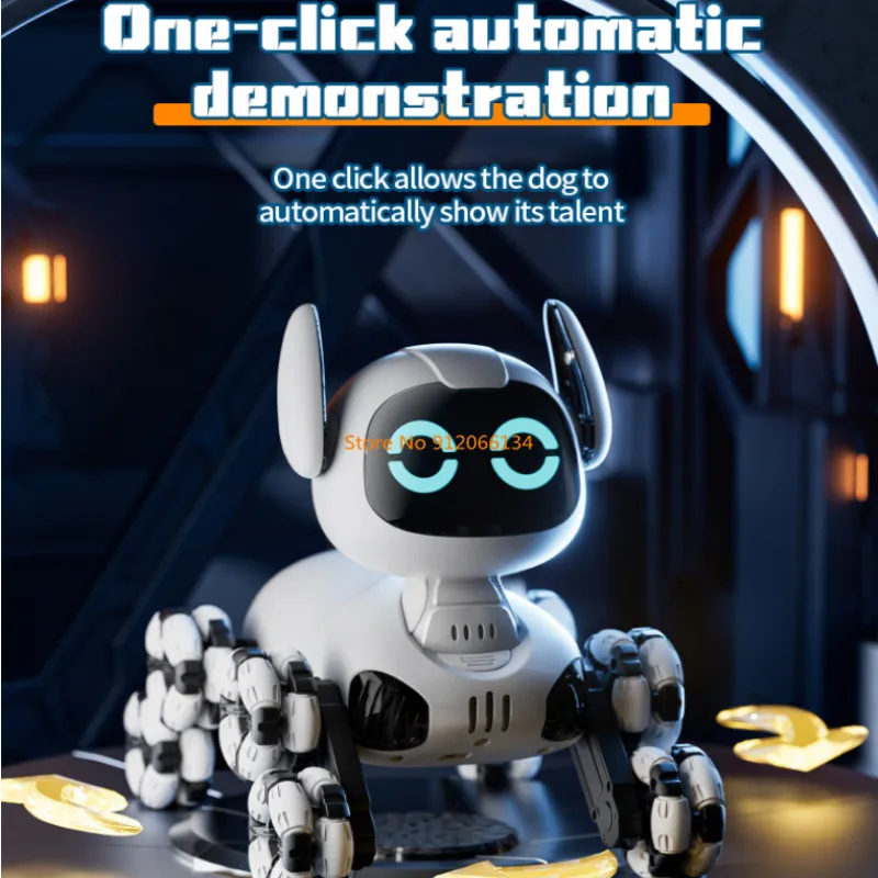 4WD Dual Mode Drift Racing RC Robot Dog Toys 360° Eight Wheel Stunt Gesture Sensing Lighting Music Remote Control Robot Dog Toys