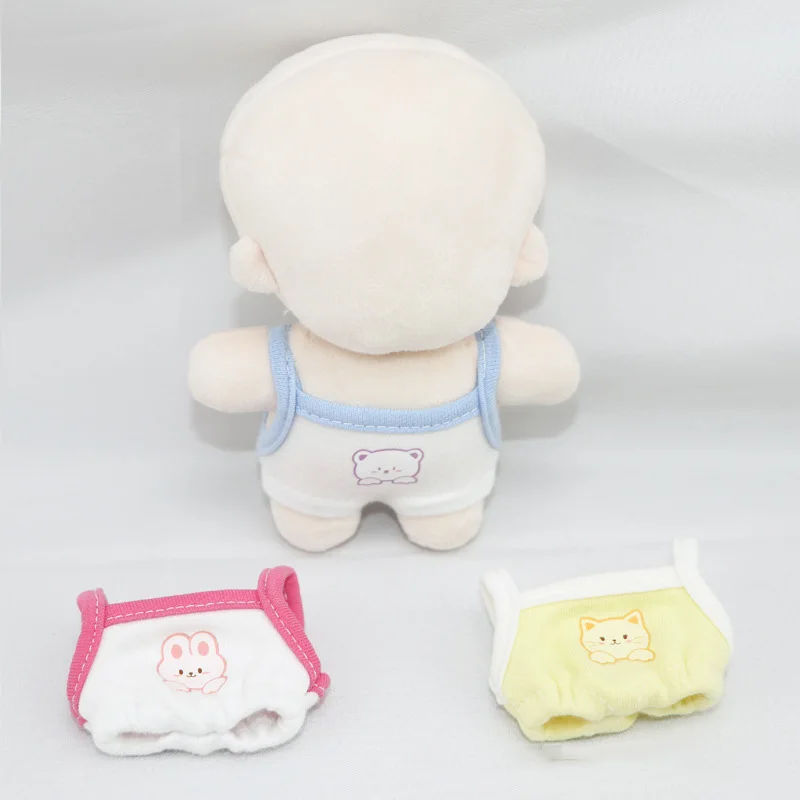 HOUZIWA  10CM 12CM Stuffed Toy Dolls Suit Plush Doll Clothes