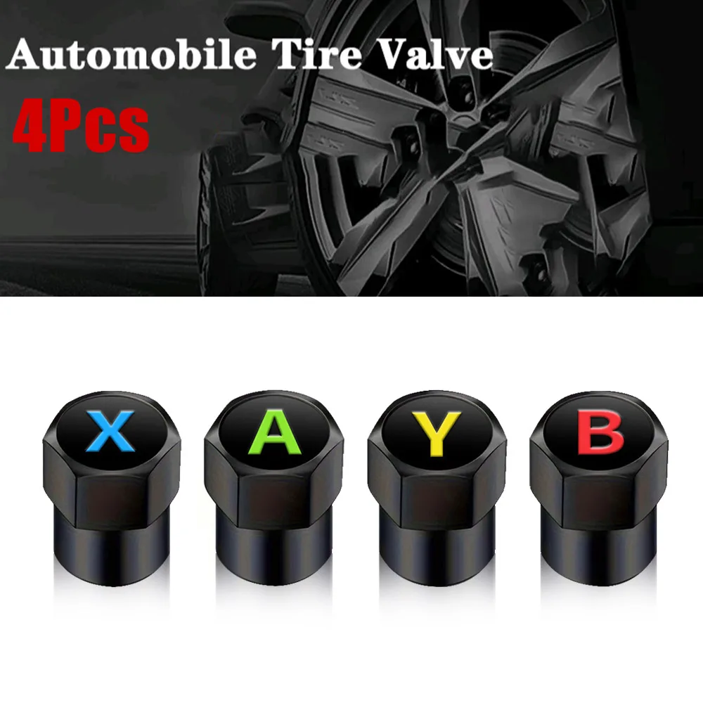 

4Pcs Universal Game Design Car Valve Cap Accessories Wheel Tire Valve Tyre Air for Auto Truck Bicycle Decoration Accessories