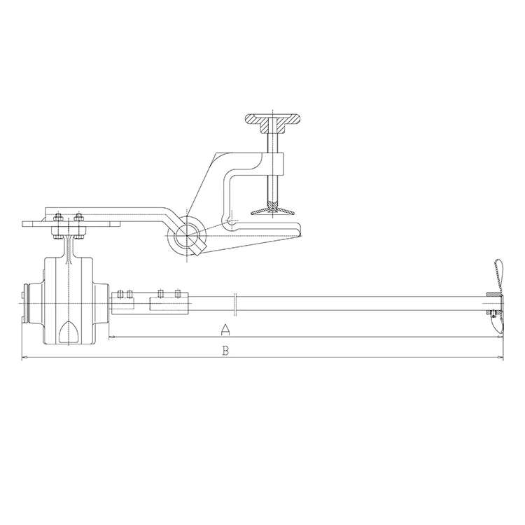 Clamping bucket pneumatic mixer ADM122