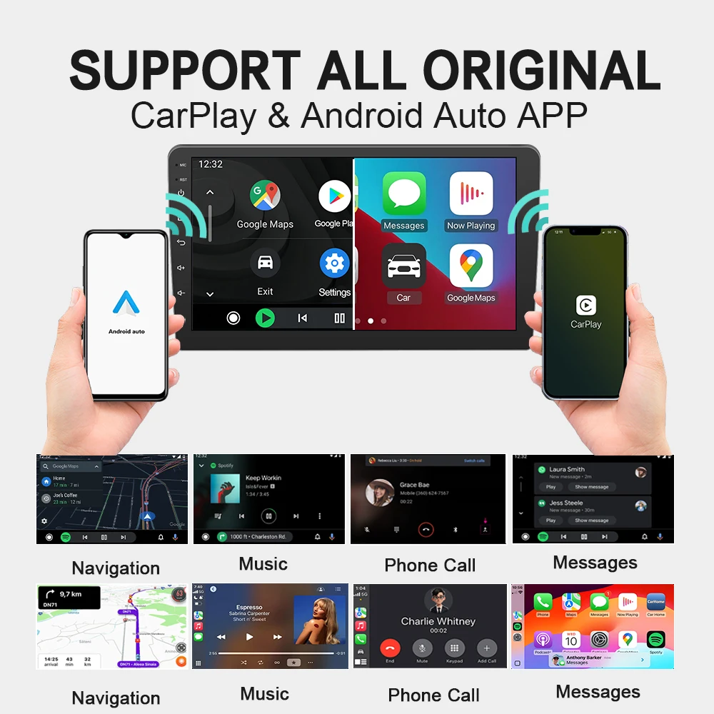 BYLITU Mini T4: محول CarPlay/Android التلقائي اللاسلكي العالمي |   التوصيل والتشغيل |   أنيق مدمج، متوافق مع أنظمة OEM
