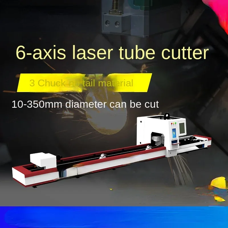 

6-Axis Automatic Feeding Laser Pipe Cutting Machine Stainless Steel round Tube Metal Pipe Fiber Laser Cutting Machine