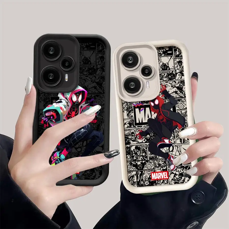 

Fashion Marvel Spiderman Case for Xiaomi Poco C51 X3 Pro C61 C50 X3 NFC TPU Soft