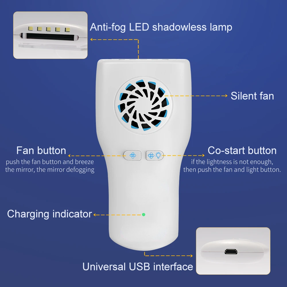 Rechargeable dental supplies  models auto defogging Fog Free Photo medical instrument tools kits material