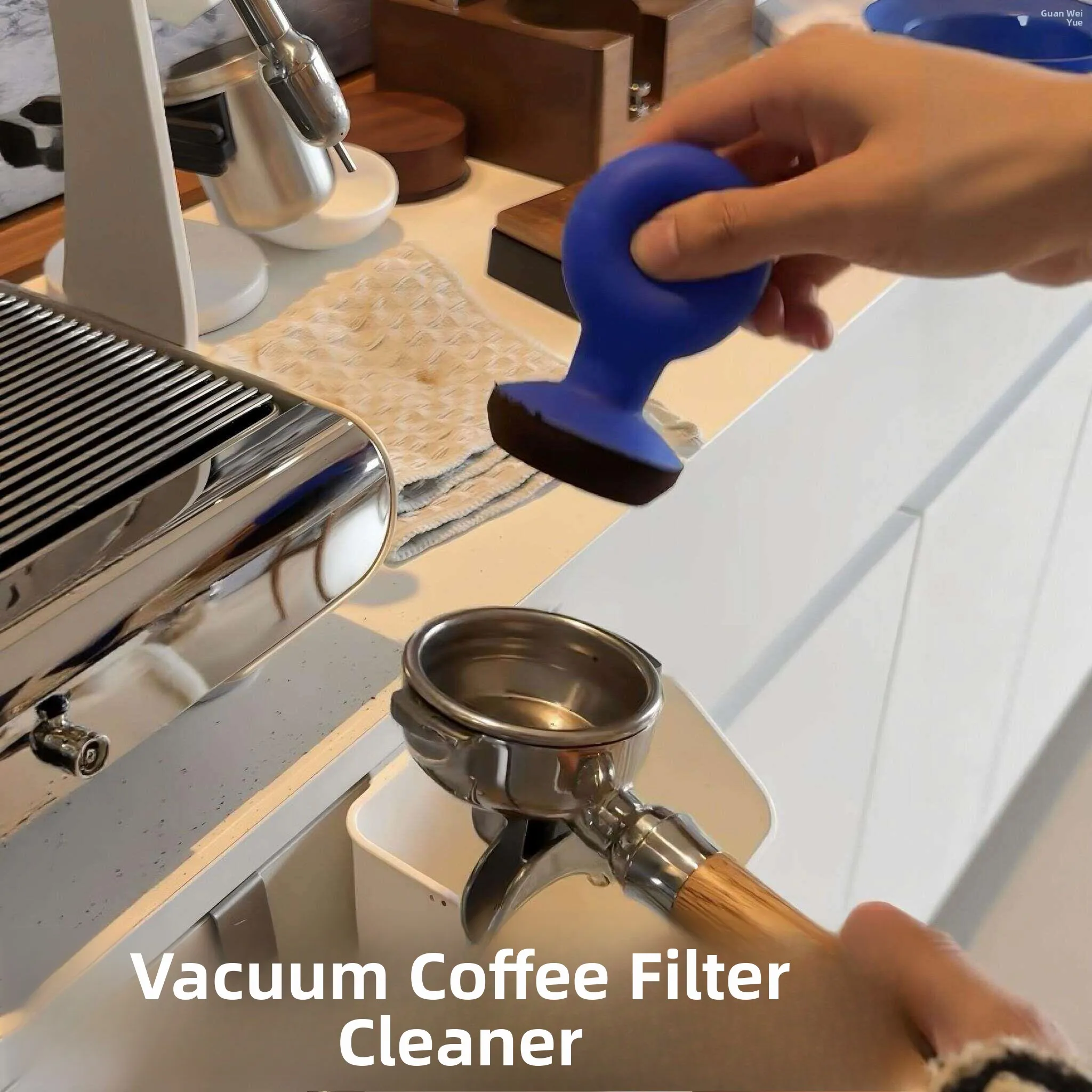 

Blue 40MM Silicone Coffee Vacuum Suction Ball Anti-Static Coffee Debris Absorbing Tool New Model Freshness Element Kitchen Ga...