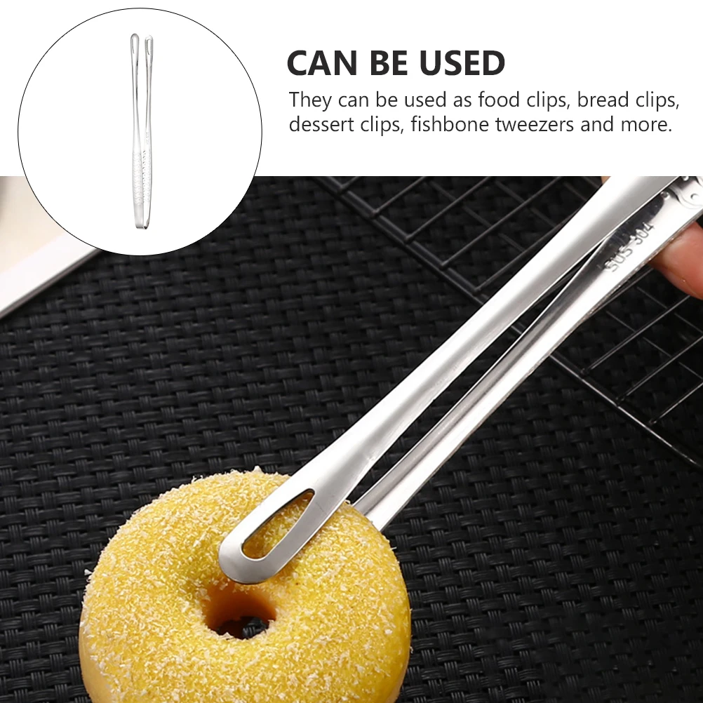 

2 шт., зажимы для стейка из нержавеющей стали, термостойкие зажимы для еды для барбекю, шведского стола, пинцеты для приготовления пищи, нержавеющие кухонные гаджеты