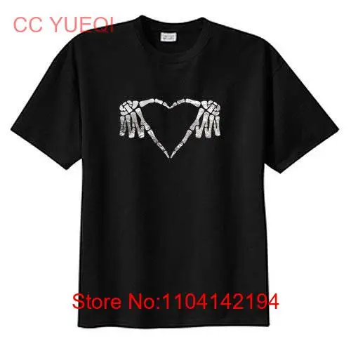 Skeleton Heart Hands New T Shirt S M L XL 2X 3X 4X 5X Gothic Theme Events Halloween Valentines Weddings Showers s