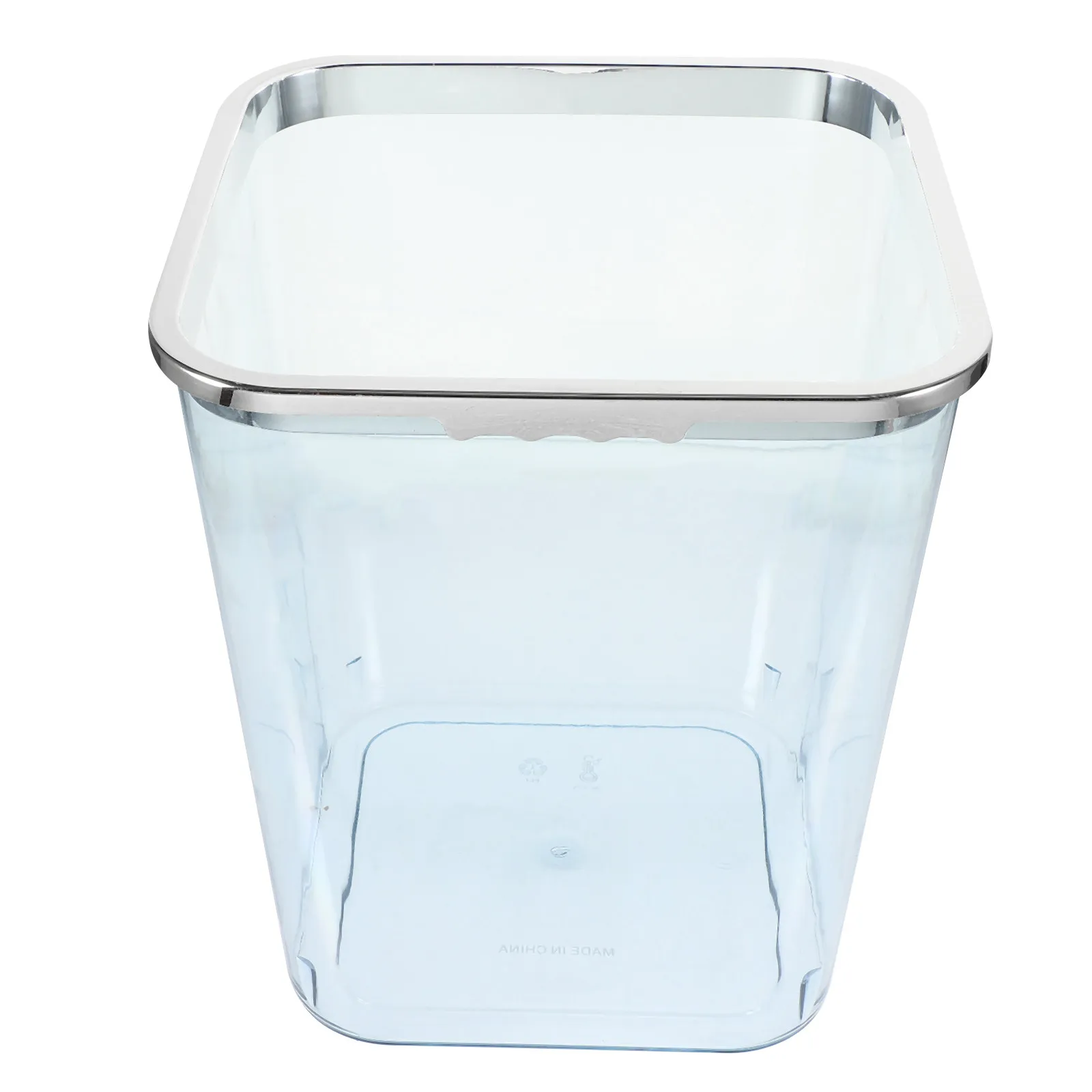 

Transparent Trash Can Large Capacity Smooth Interior Easy to Clean PP Material Modern Minimalist Design for Kitchen Living Room