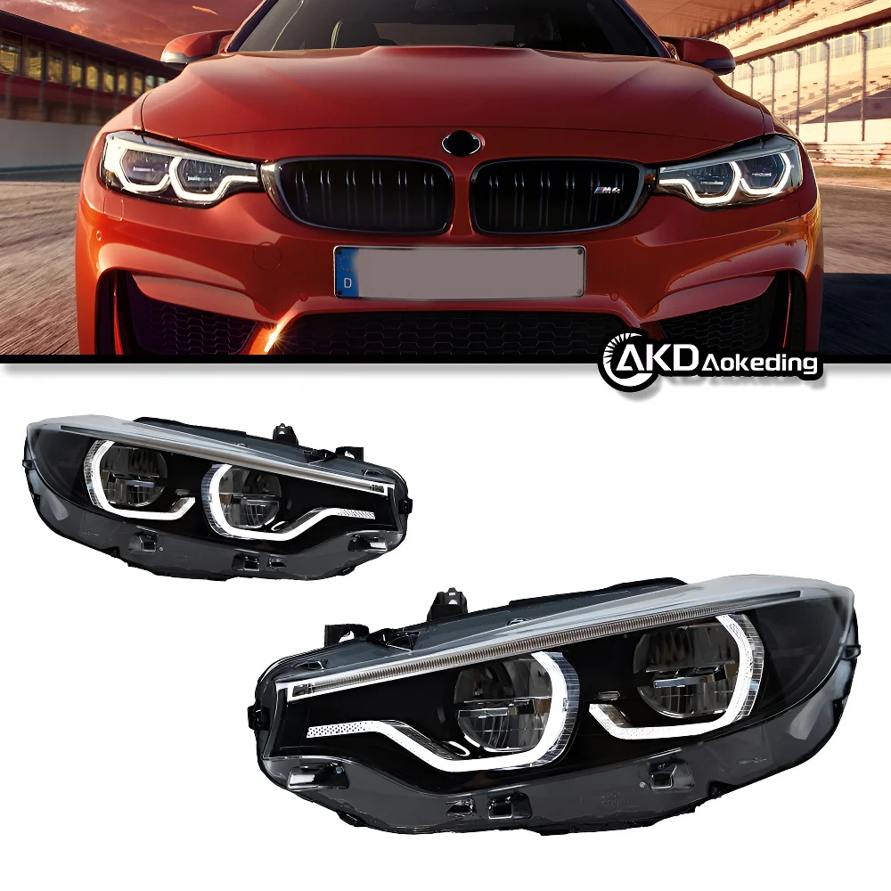 Auto Parts For BMW F32 Headlights 2013-2019 4 Series F33 F36 M4 latest Styling LED Daytime Lights Dual Projector Car Accesorios