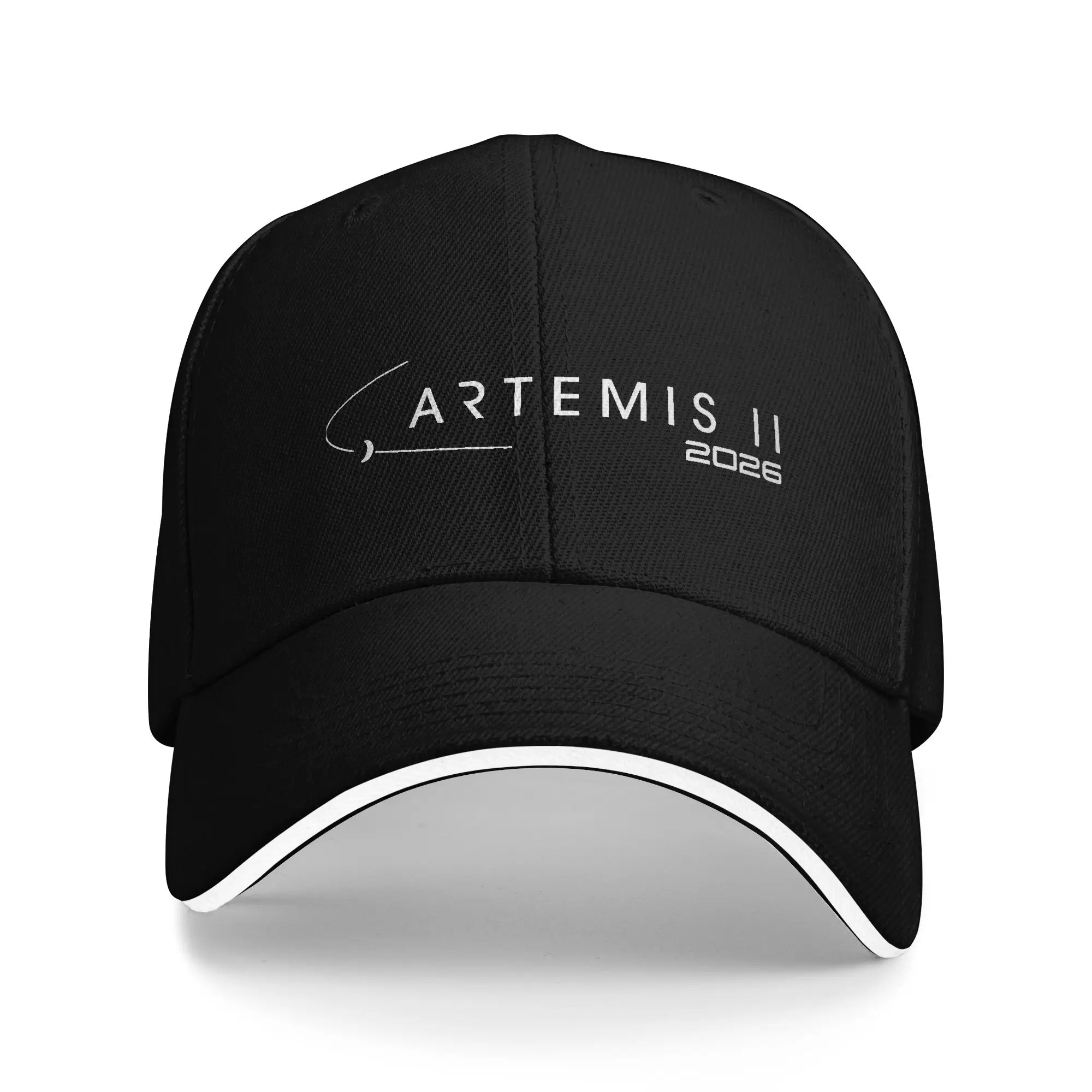 Artemis II Space Rocket Launch Sandwich Baseball Cap Fashion Polyester Mission to The Moon Headwear Unisex Running Golf Soft Hat