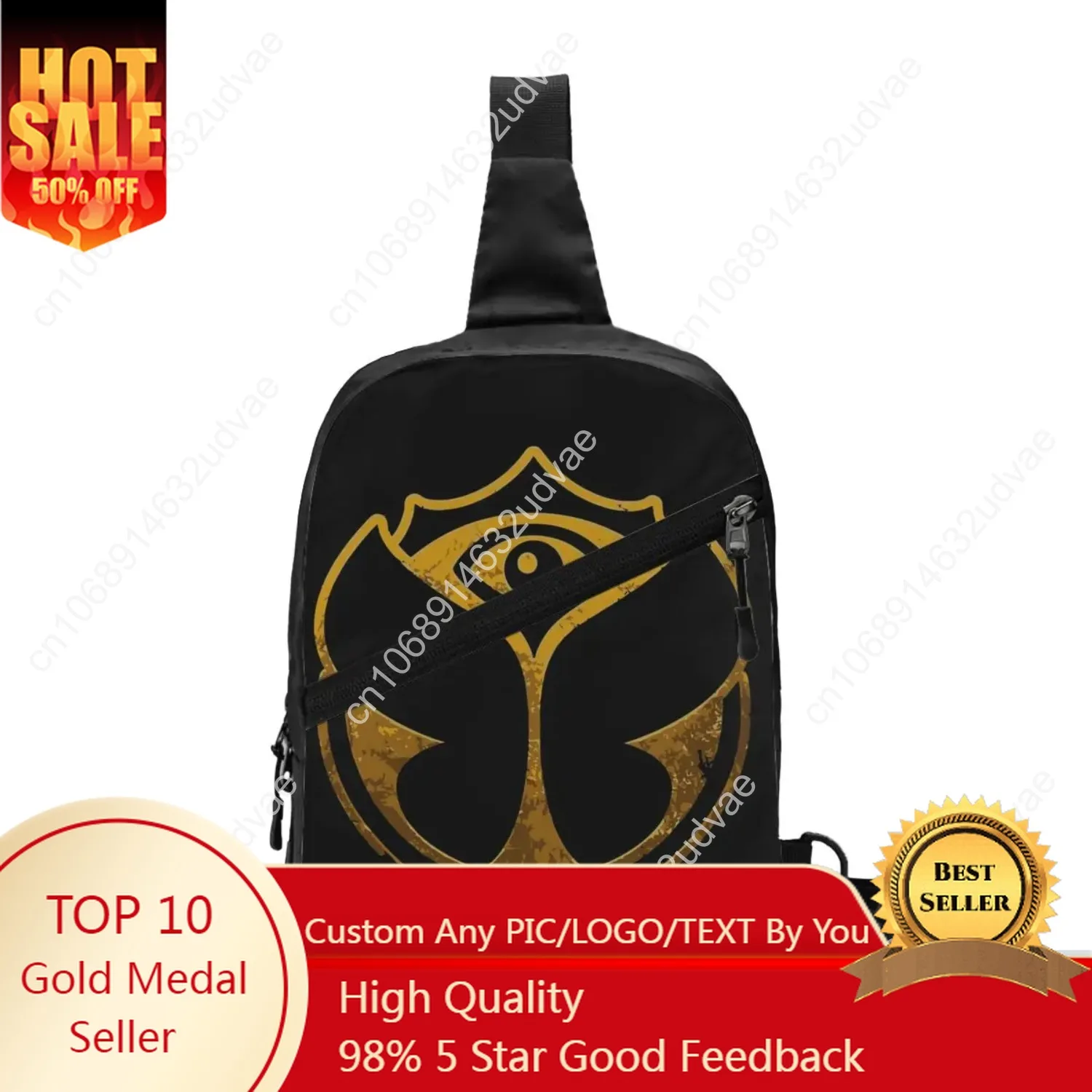 

Tomorrowland Men's Shoulder Backpack Chest Bag Insider Electronic Dance Funny Print Camping Cycling Bags