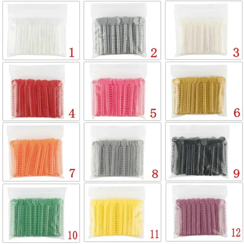 40sticks/pack Dental Orthodontic Ligature Ties Elastic Rubber Bands 1040Pcs Dental Ligature Tie Dental Supplier