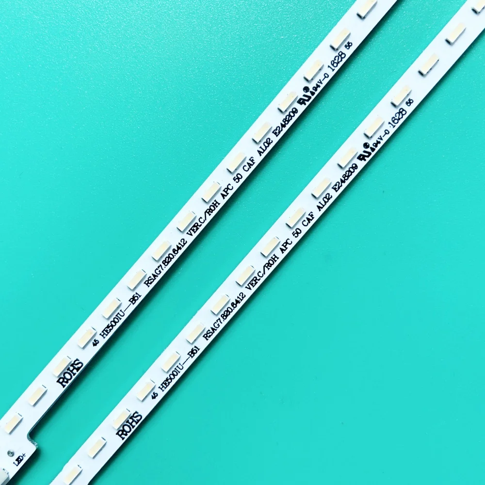 2pcs/set LED Backlight Strip for TV H50M5500 LED50K5500US RSAG7.820.6412 RSAG7.820.7013 HE500IU-B51 LC-50N7000U