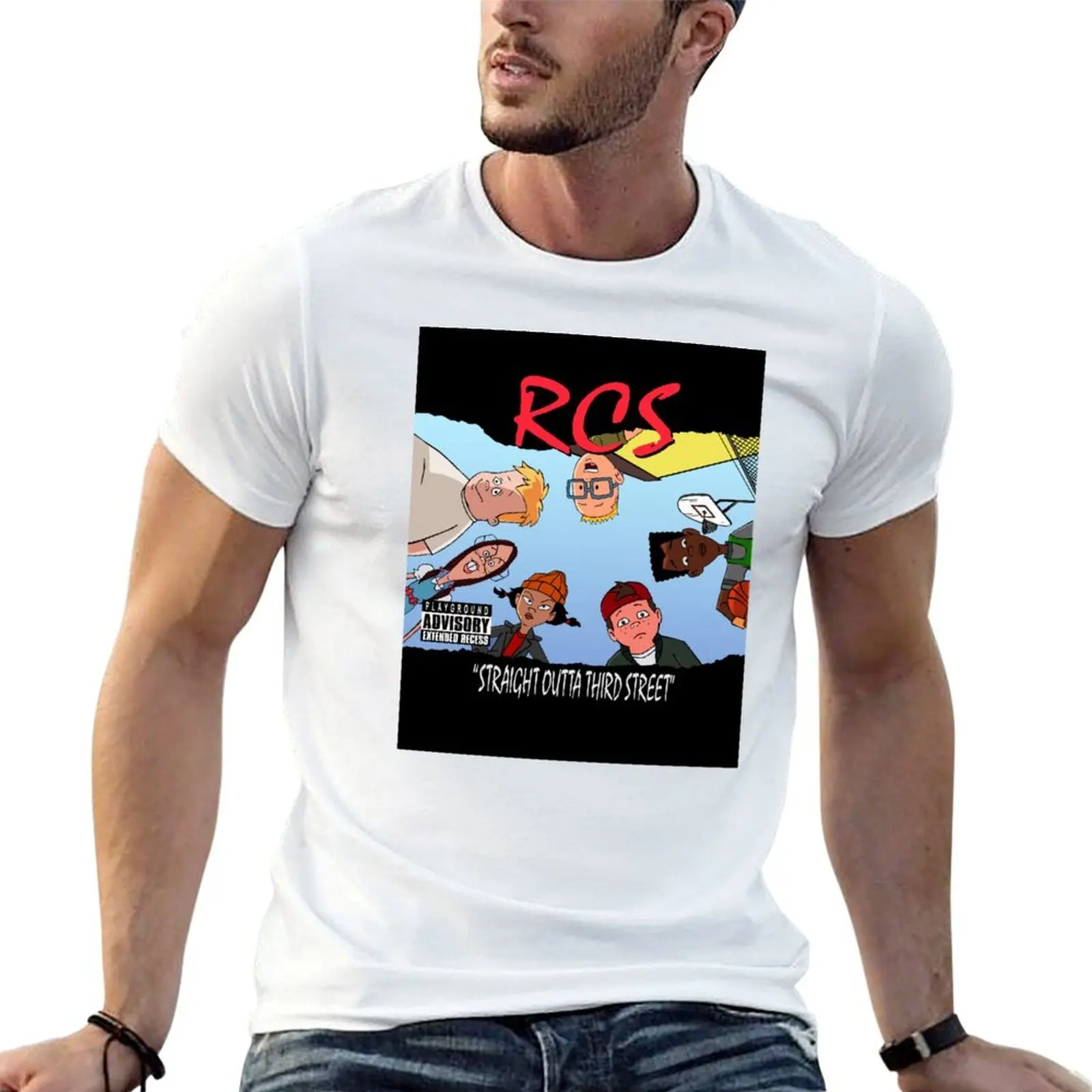 

RCS - Straight Outta Third Street T-Shirt anime t shirts for man man t shirt designer t shirt man cotton T-shirt