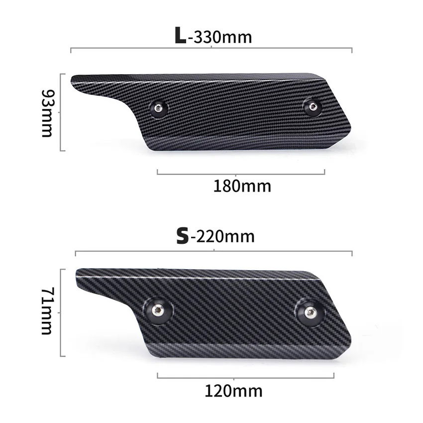 Universal Motorcycle Exhaust Muffler Pipe Protective Shield Anti-scalding Anti-collision Exhaust Decoration Protective Cover