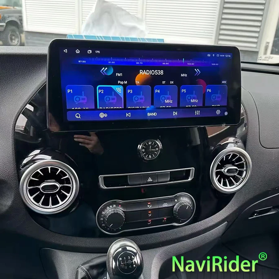 Radio de coche con pantalla Android de 12,3 pulgadas para Mercedes Benz Vito 116 W447 2016-2023 reproductor de vídeo de navegación GPS Carplay estéreo DSP HeadUnit