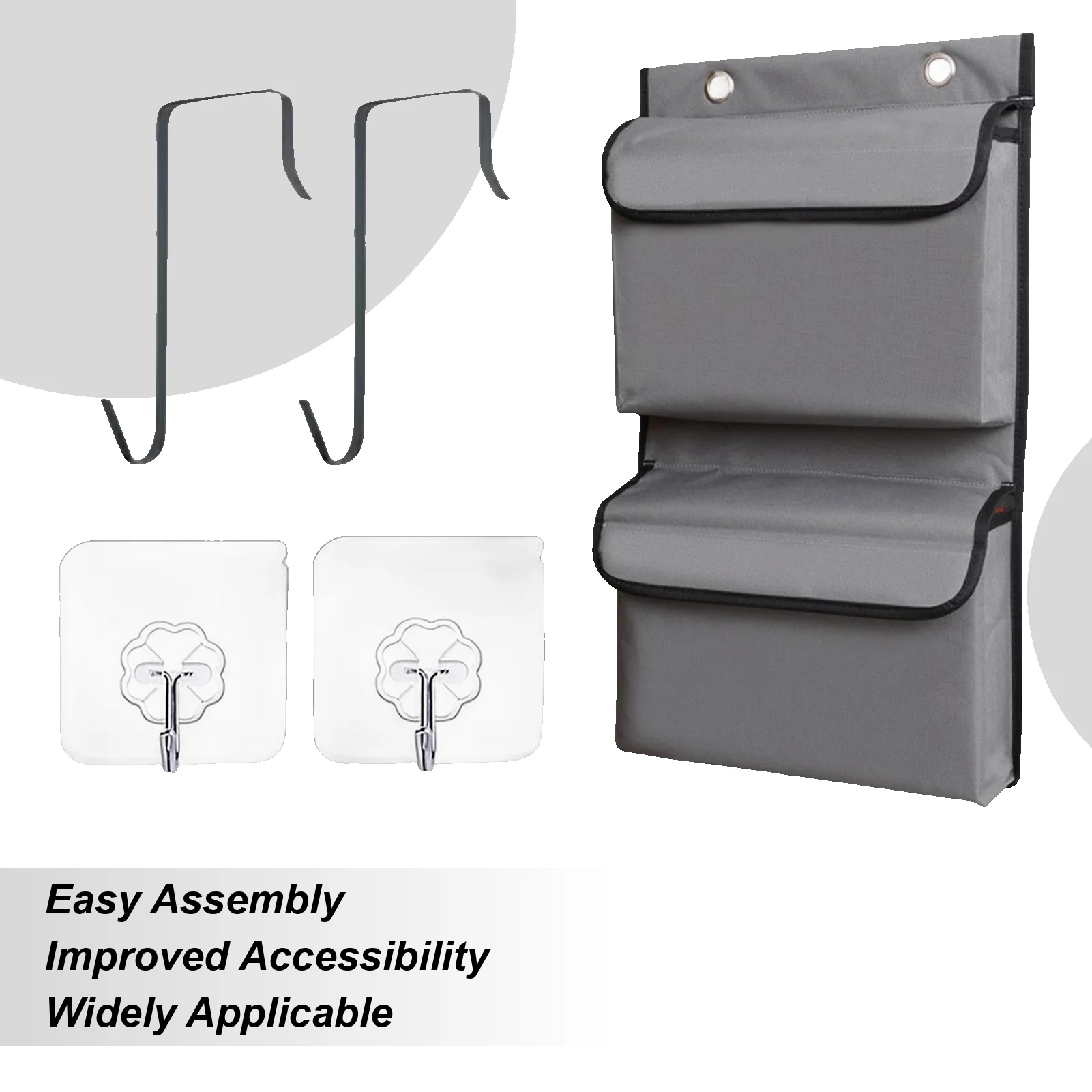 

Over The Door Organizer Behind Door Storage Wall-Mounted Stand Waterproof Shelf Hanger Vertical For Pantry Closet Entryway