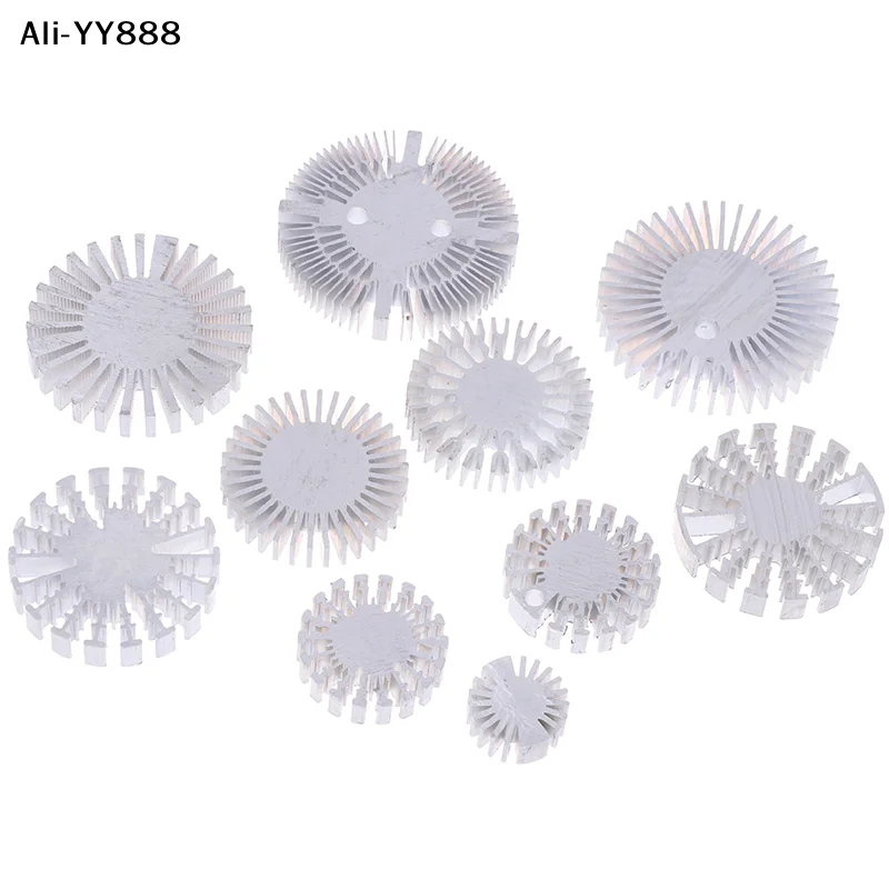 【AO1】COB Radiator Diameter 25/37.5/40/48/50/53/60/65/67MM High Power Led Heatsink Sunflower Solid Radiator Round Alloy Aluminum