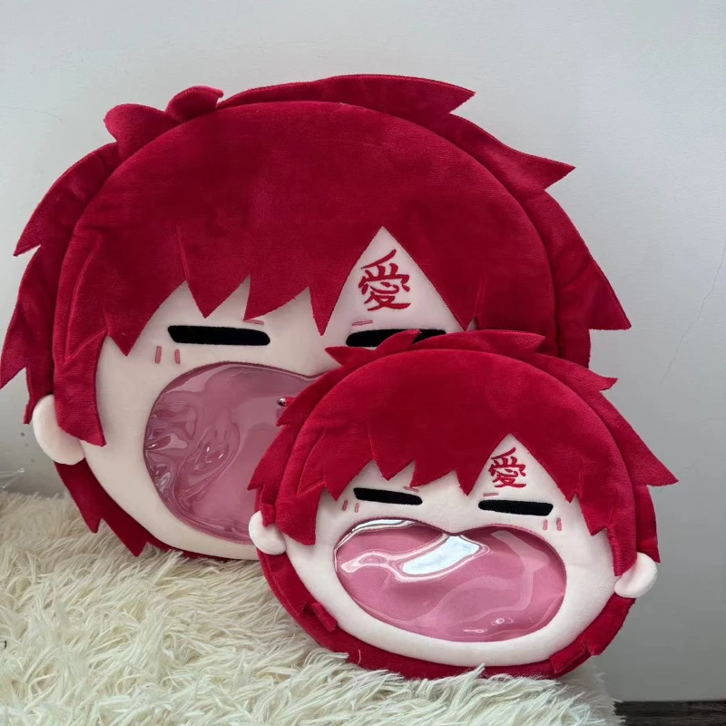 Japan Anime Gaara Itbag Kawaii Big Face Cosplay Lolita Women Shoulder Bags Plush Backpack Funny Wallet Decor Props Cute Gift Bag