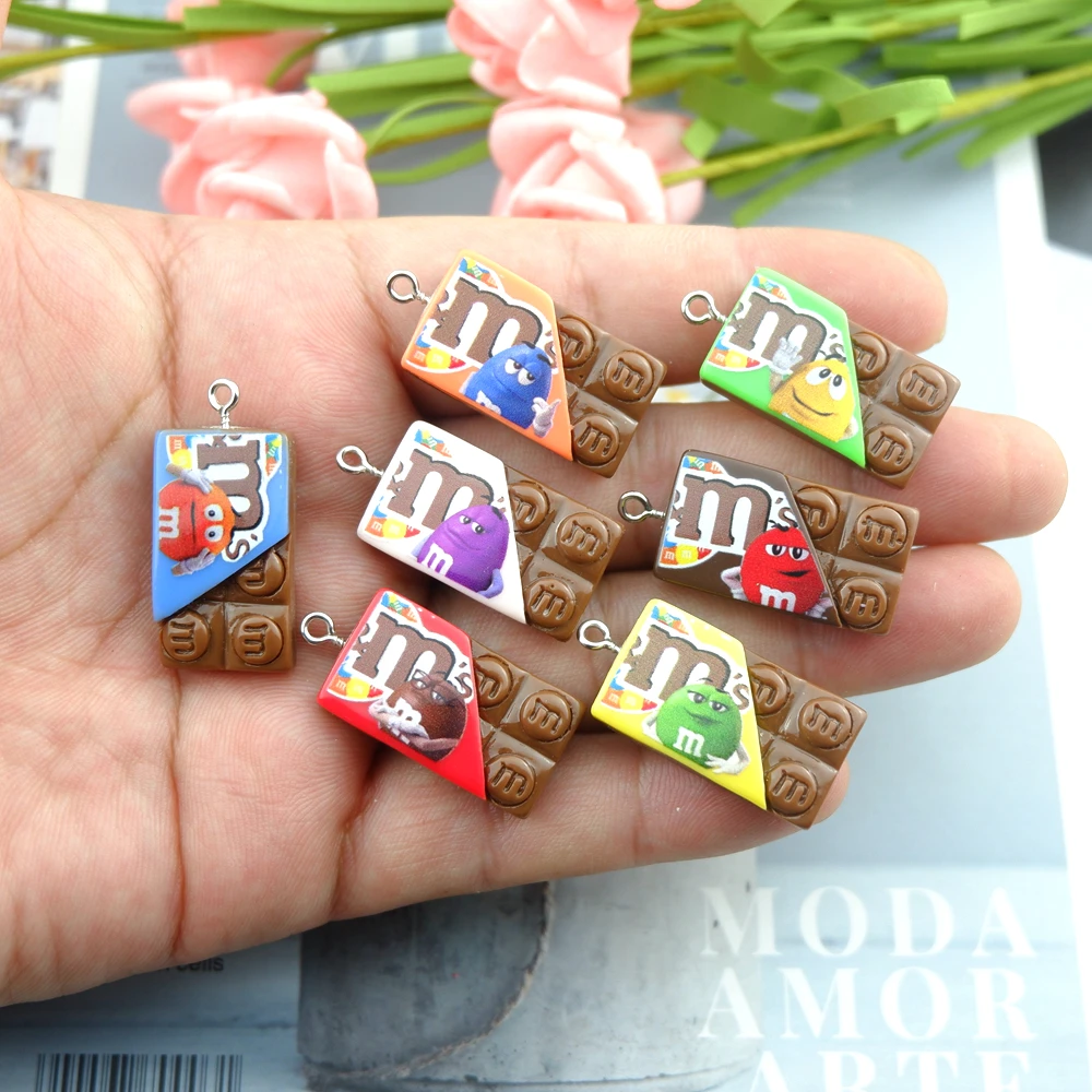 Kawaii Chocolate Candy Charms for Jewelry Making Diy Earring Bracelet Pendant Accessories Findings Wholesale Bulk