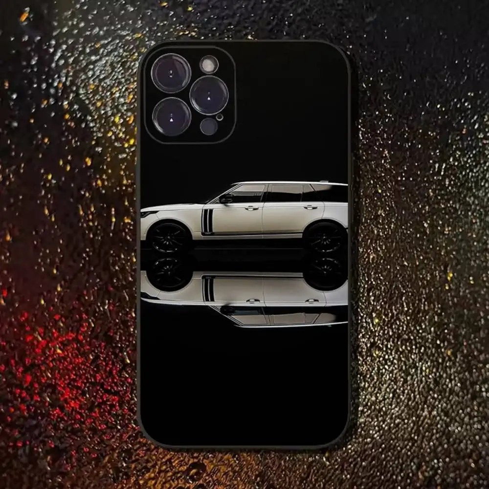 Etui na telefon w kształcie Range Rover Sport do iPhone 17, 16, 15, 14, 13, 12, 11 Plus, Pro Max, XS, X, XR, SE, Mini, 8, 7, miękki silikonowy czarny pokrowiec