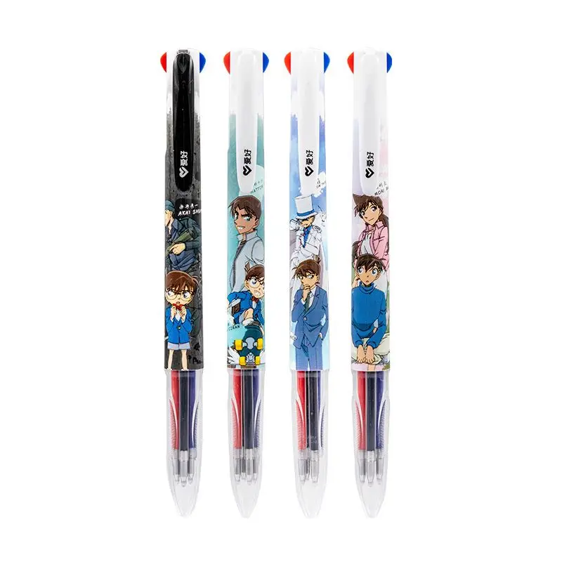 

AIHAO GP2471 CONAN Colored Gel Pens Retractable 0.5mm Fine Point Red/Green/Blue/Black Pens For Journaling Kawaii