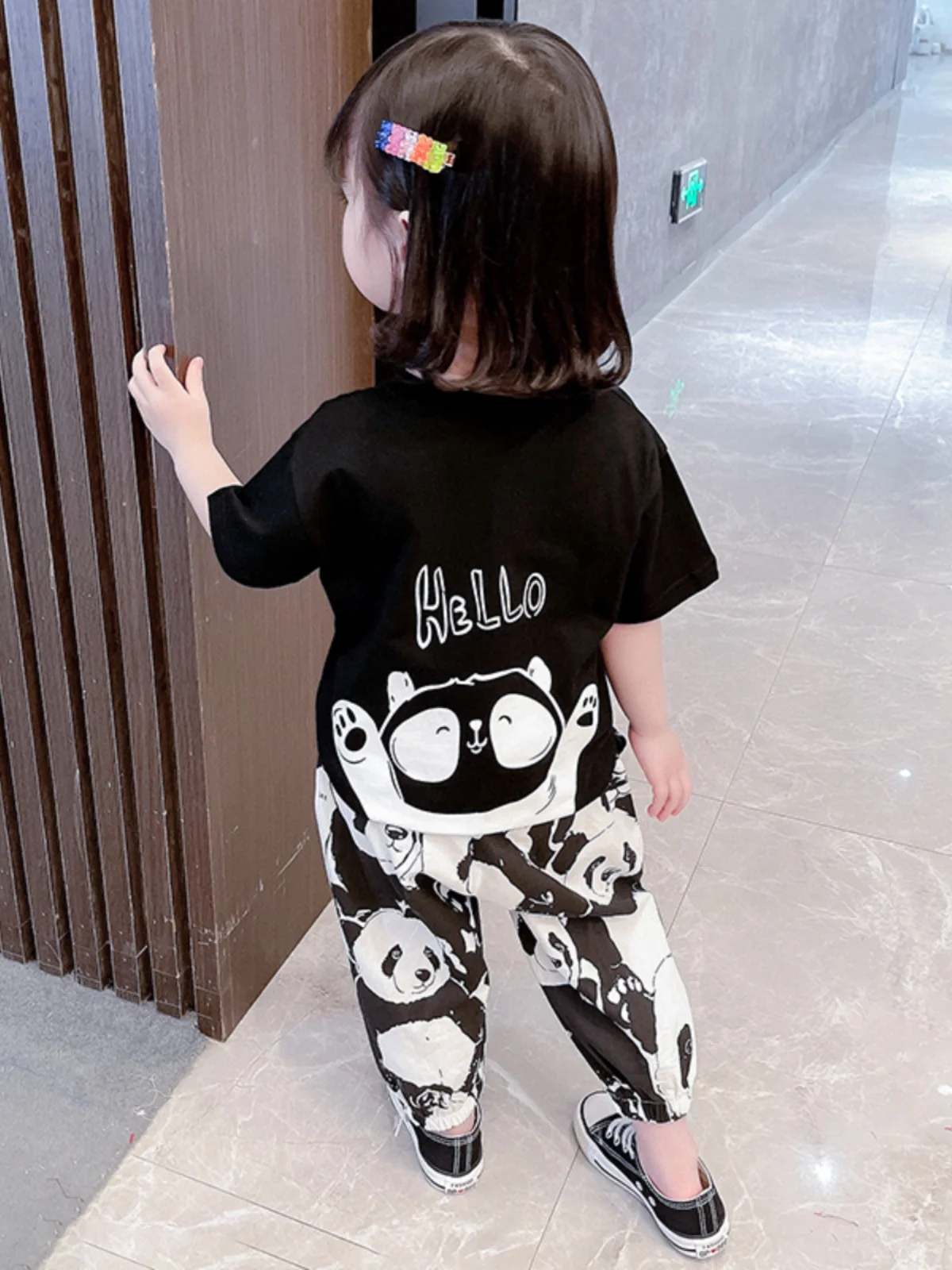 Faionable Conjunto de traje de verano para niñas pequeñas Conjunto de dos piezas para niñas Moda coreana Sle bordado l Cintura Crop P...