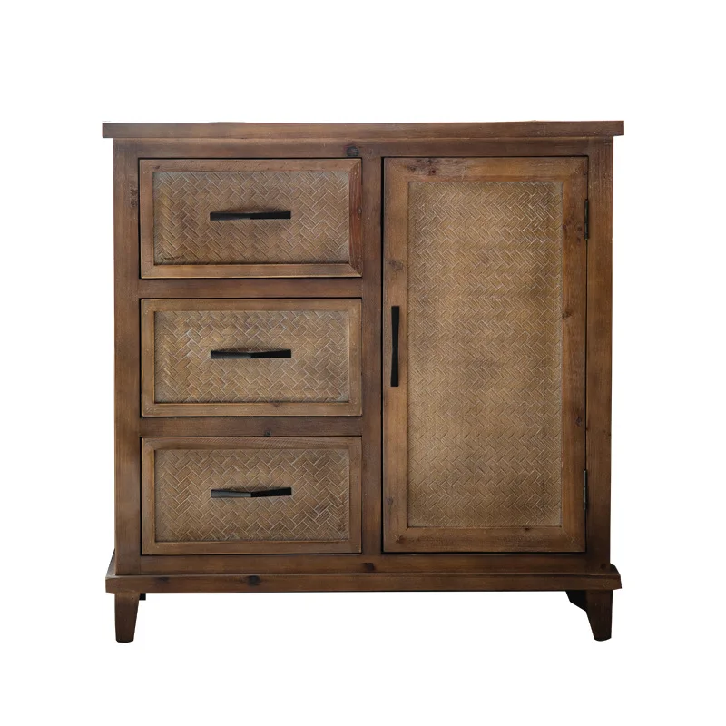 

Antique chest storage in living room, old decorative cabinet in inn bedroom