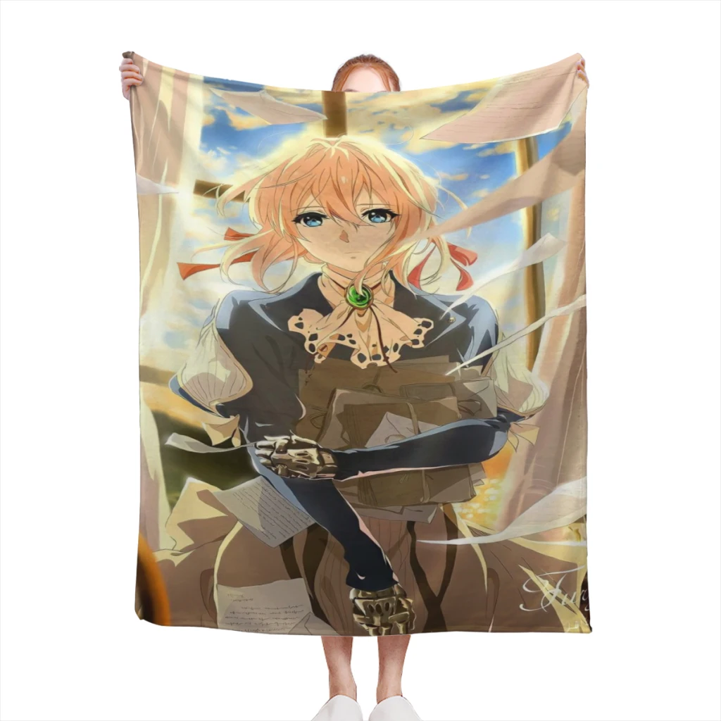 

Violet Evergarden Comfortable Flanne Blanket Comforter Flannel Soft throw Blankets Warm Home and Decoration