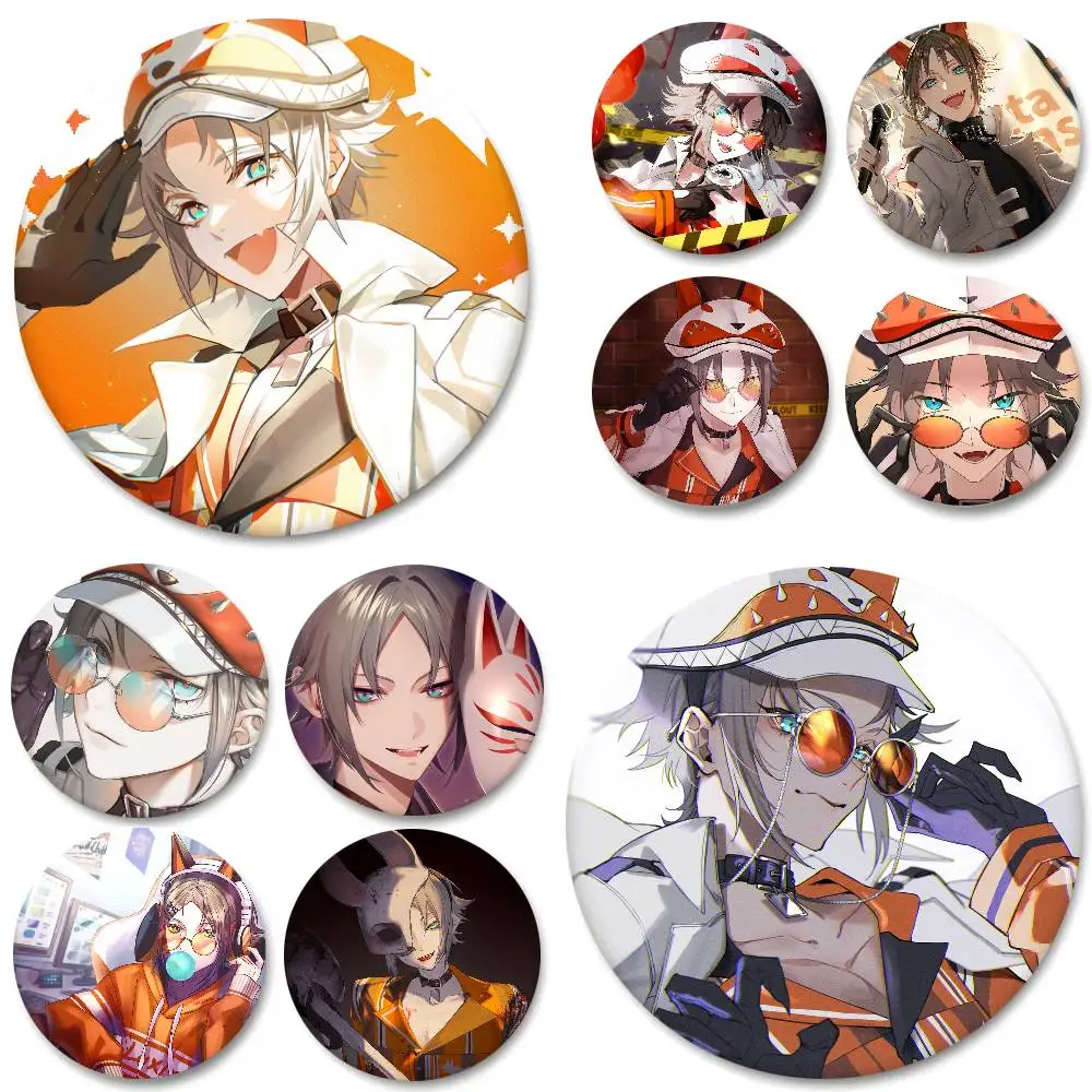 Anime Virtual Idol Mysta Rias Round Badges Can Be Used To Decorate Clothes And Backpack Pins