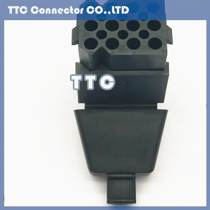 موصل مستطيل مع مشبك الذيل ، أسود ، 12 Core ، SMS12RDH1 ، SMS12RDH-1 ، 5 قطعة لكل مجموعة