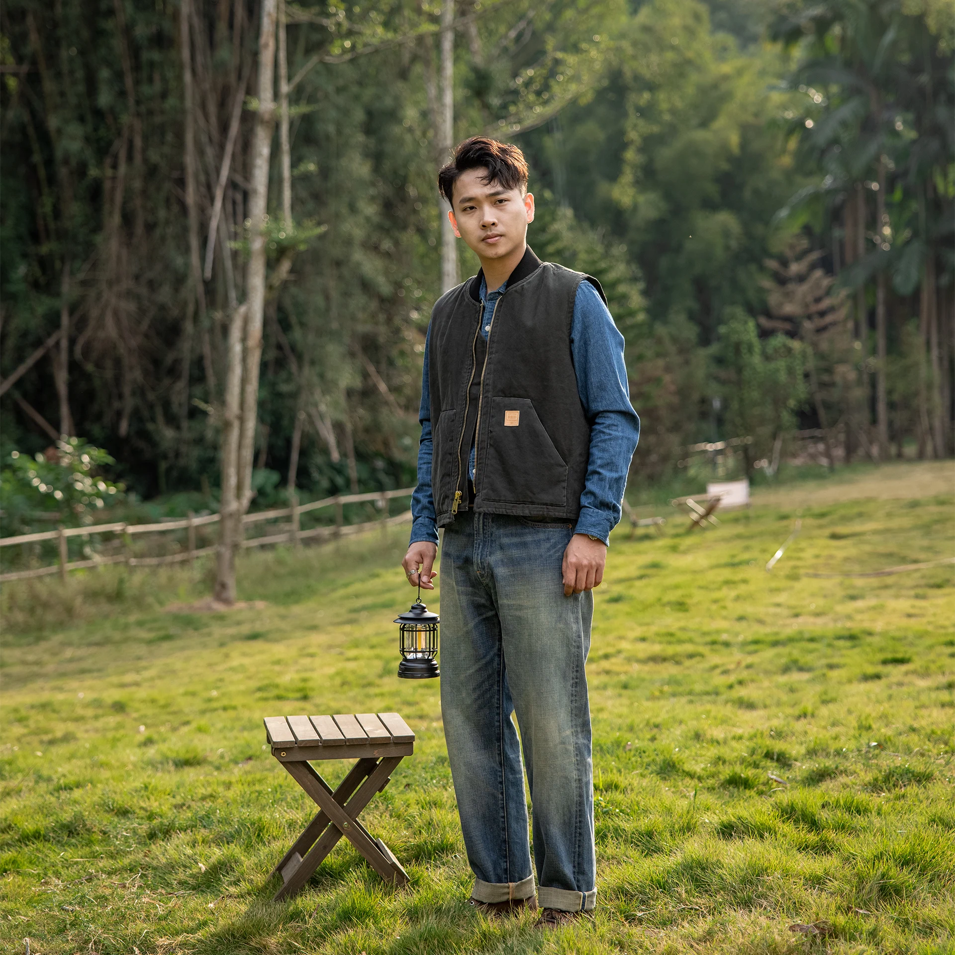 V02-0001 US Big Size Super Quality Multi Pockets Waistcoat Men's Cotton Canvas Fishing Vest